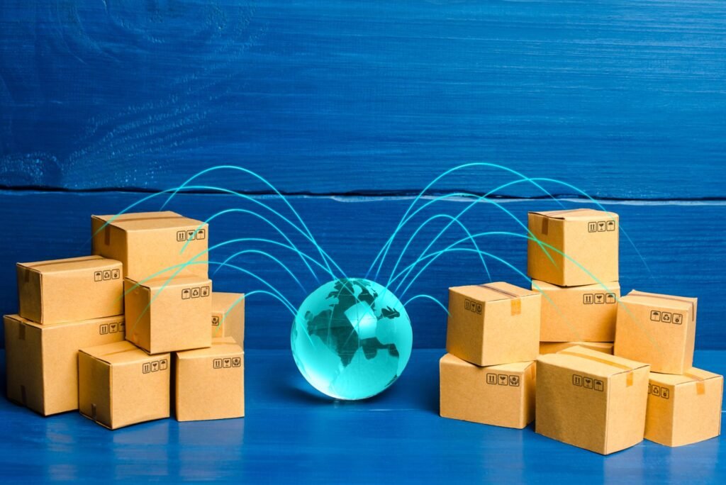 boxes connected with the planet concept of delive 2025 03 18 18 49 27 utc